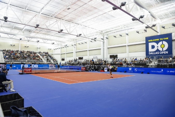 indoor tennis game