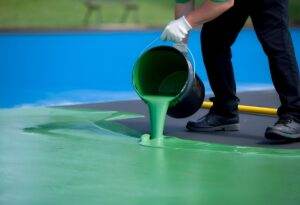 Pickleball court coating