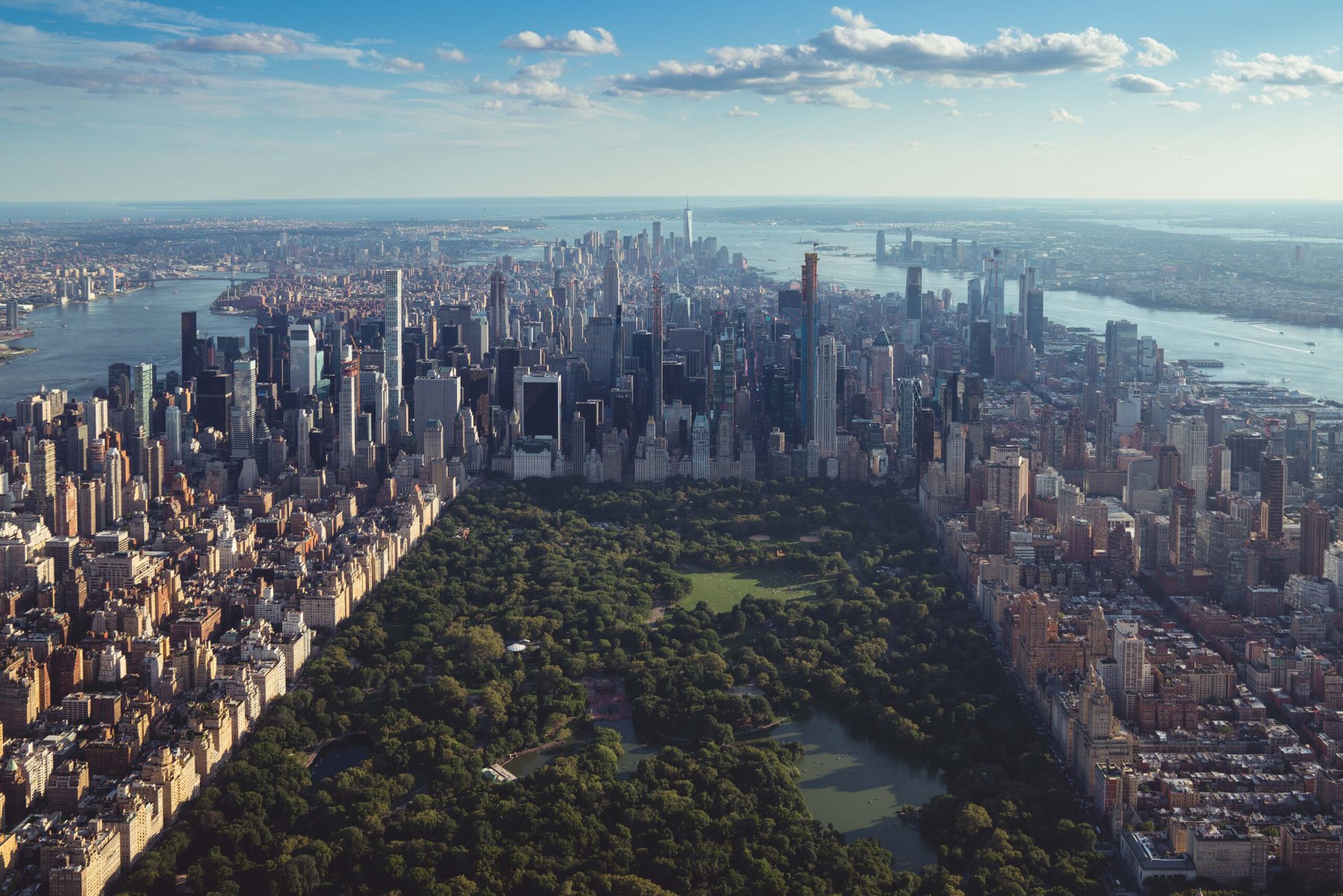 manhattan and central park