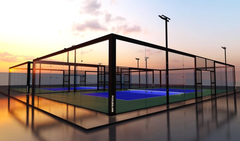 PICKLEGLASS™ SOUNDPROOF GLASS FENCE FOR PICKLEBALL COURT