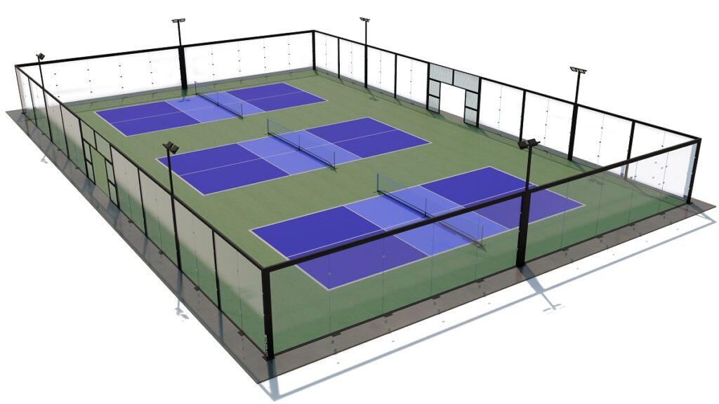 Soundproof Glass Walls | Pickleball Courts | PICKLEGLASS