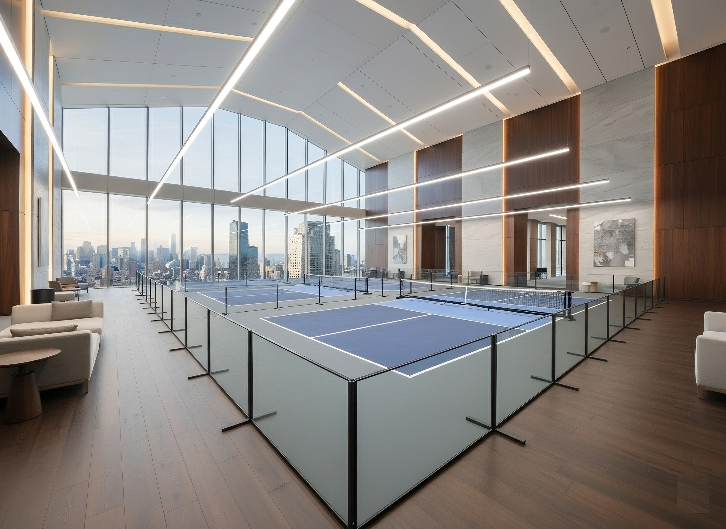 Indoor Pickleball Club Modular Dividers