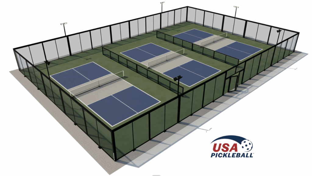 PICKLEGLASS™ Triple Court