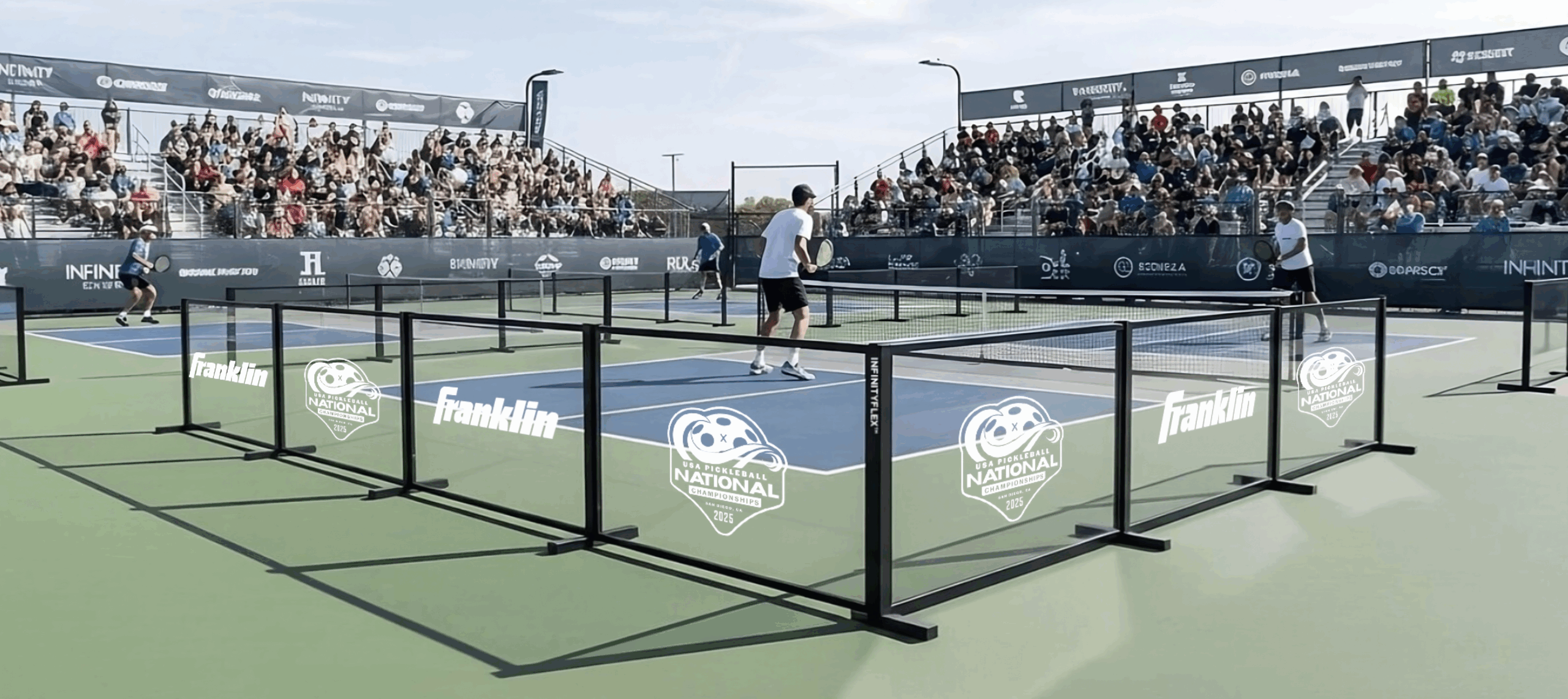 Pickleball Tournament Ball Barriers