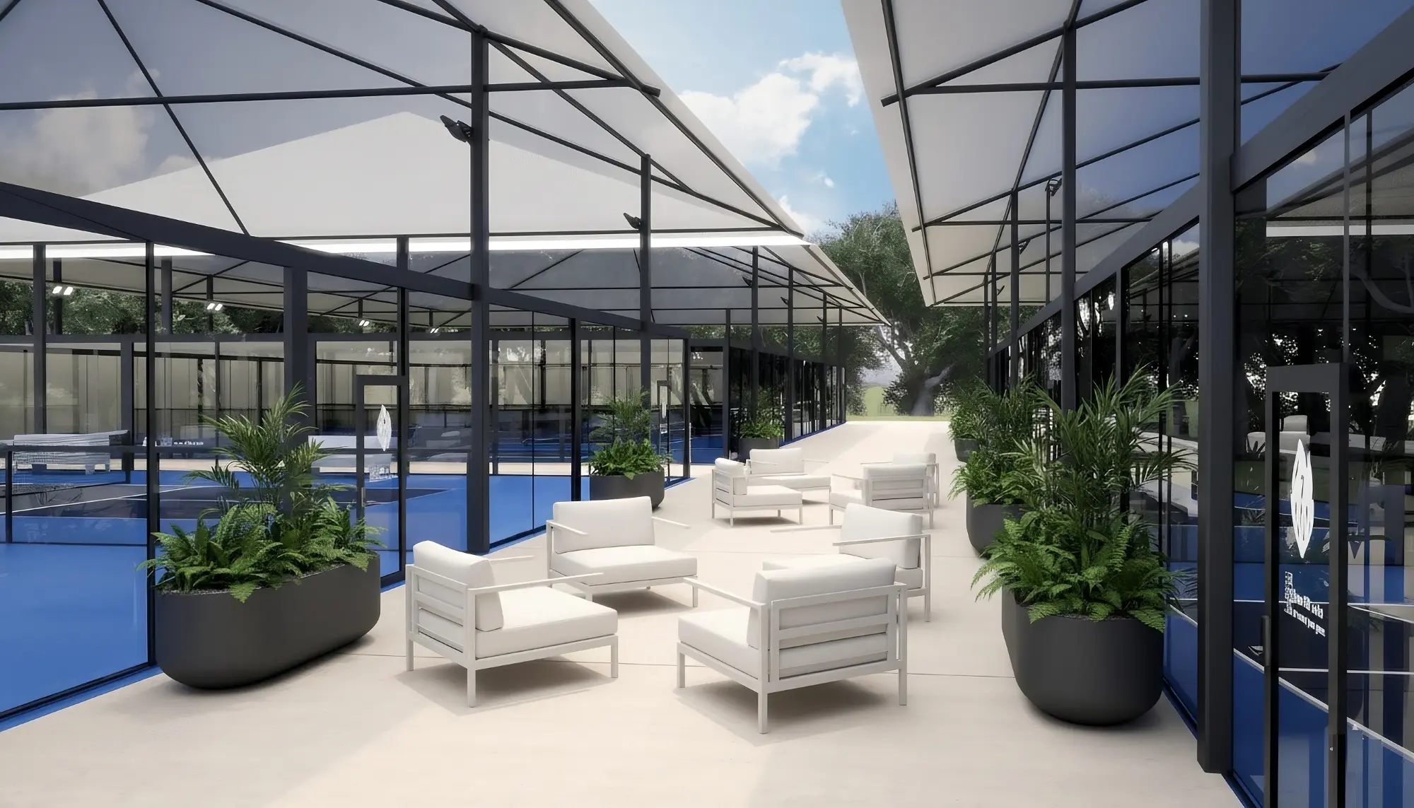 PICKLEGLASS SoundProof Pickleball Courts