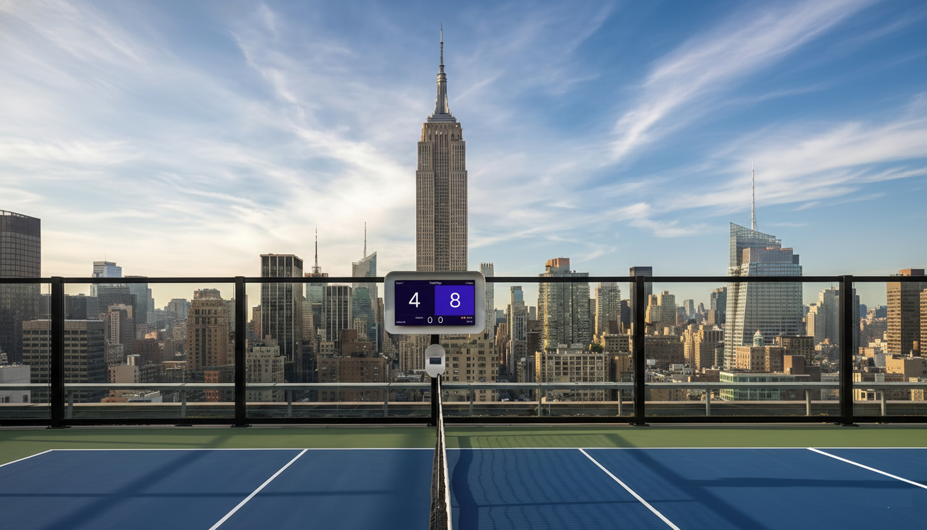 PICKLEGLASS™ Rooftop Pickleball Court