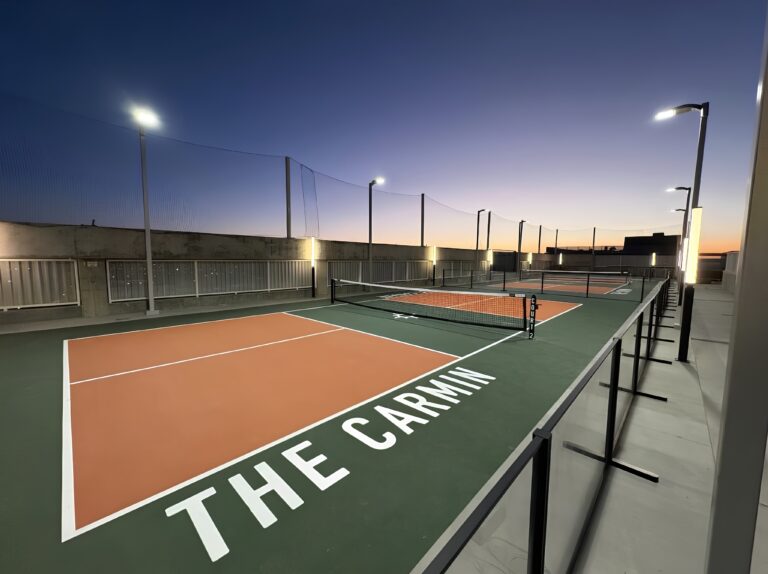 The Carmin pickleball court