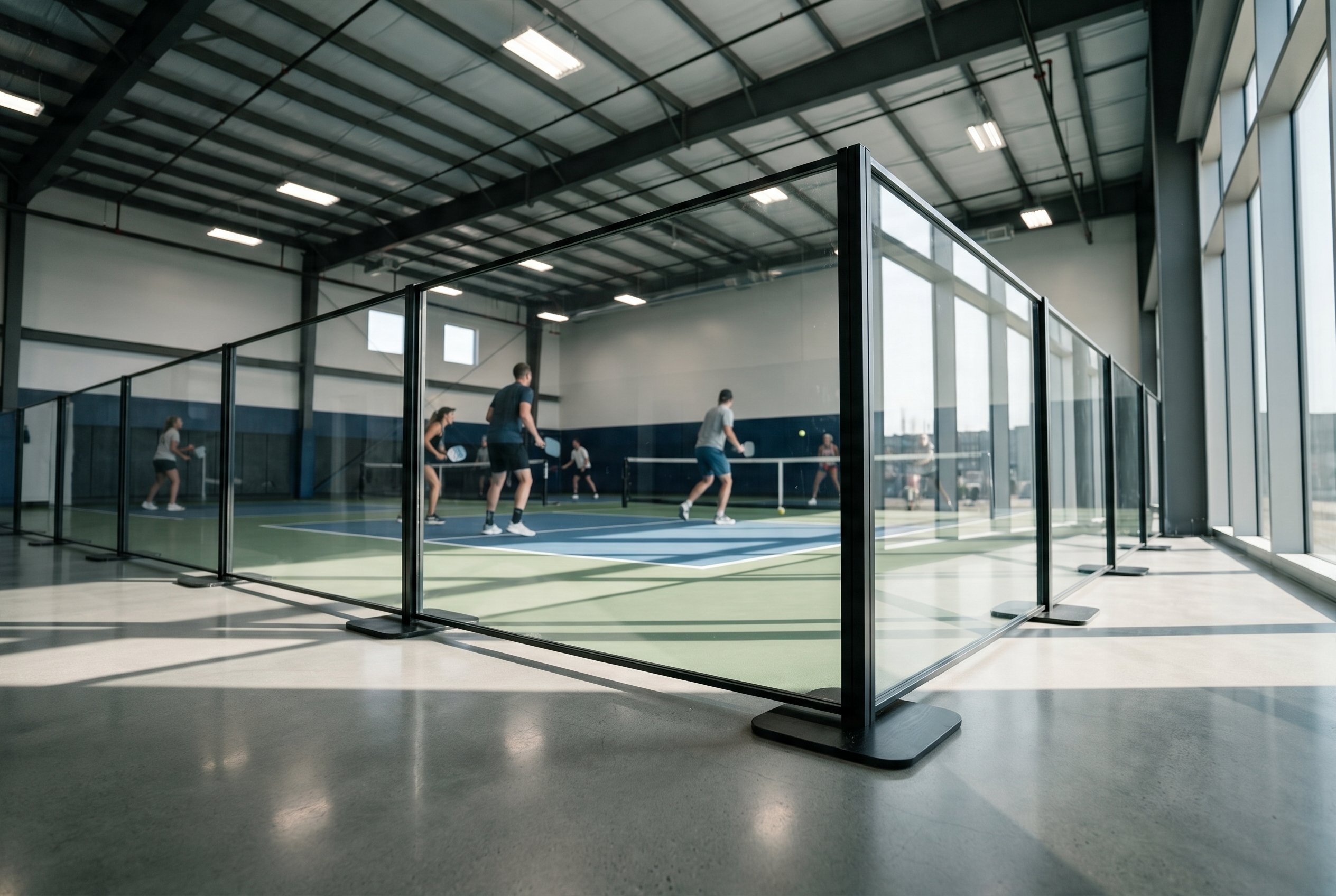 INFINITYFLEX modular partition system in a showroom