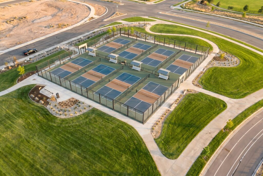 Sterling Ranch Glass Pickleball Courts