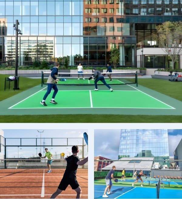 urban area pickleball courts