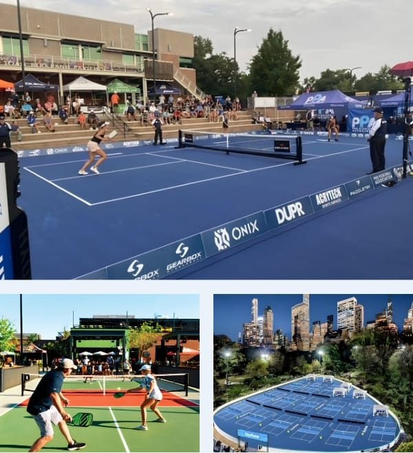 Pickleball courts at sport clubs