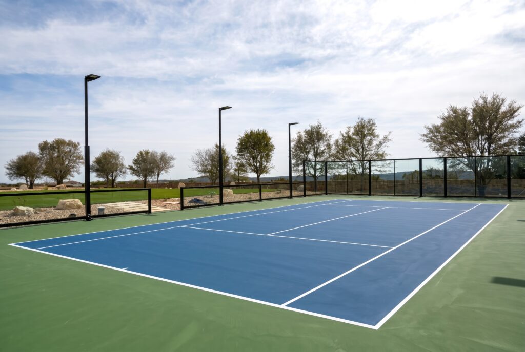 Private Estate Tennis Court Backyard PICKLEGLASS™