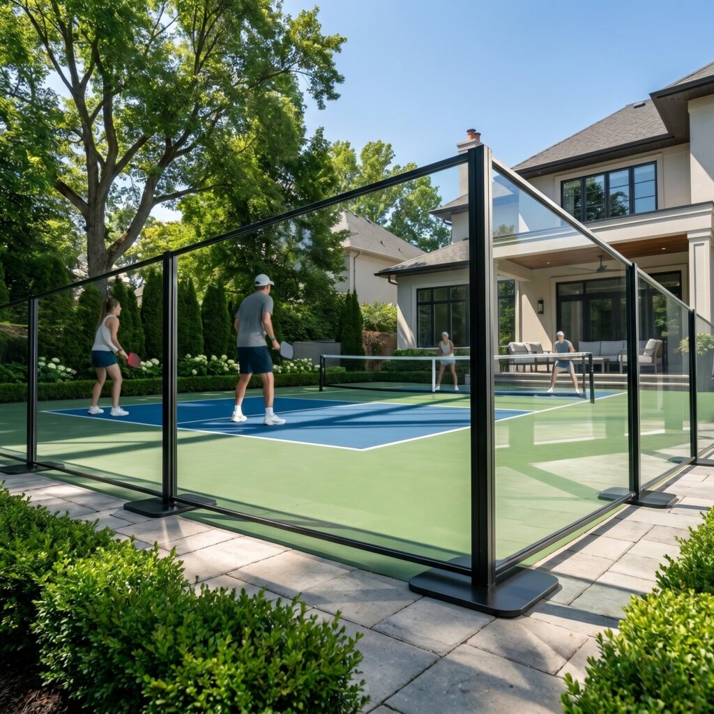 Backyard Modular Court Barrier